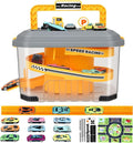 Toy Car Track Storage Playset - Toddler Toys Car Track Set