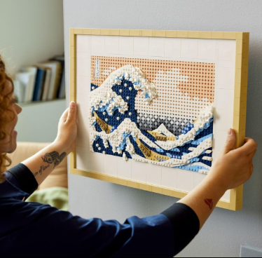 Art Hokusai The Great Wave Framed Japanese Wall Art Building Set