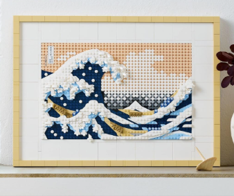 Art Hokusai The Great Wave Framed Japanese Wall Art Building Set