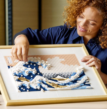 Art Hokusai The Great Wave Framed Japanese Wall Art Building Set