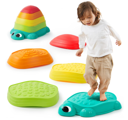 Turtle Balance Stepping Stones, Kids Turtle Path Jumping Stones